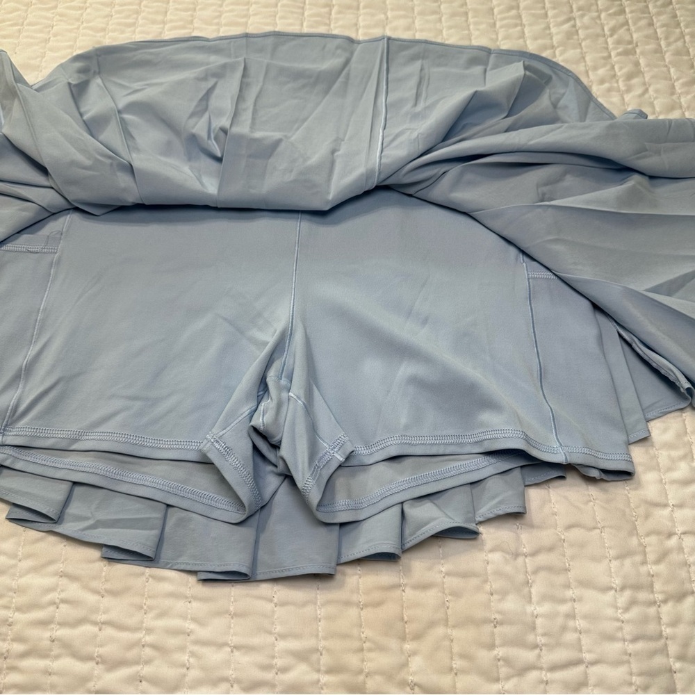 OFFLINE by Aerie Pleated Tennis Skirt in Sky Blue - Picture 2 of 10